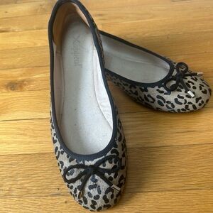 Xappeal Leopard Print Flats with Black Accents